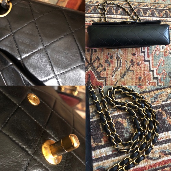 SOLD***Chanel Vintage Classic Medium Double Flap Bag - Picture 11 of 14